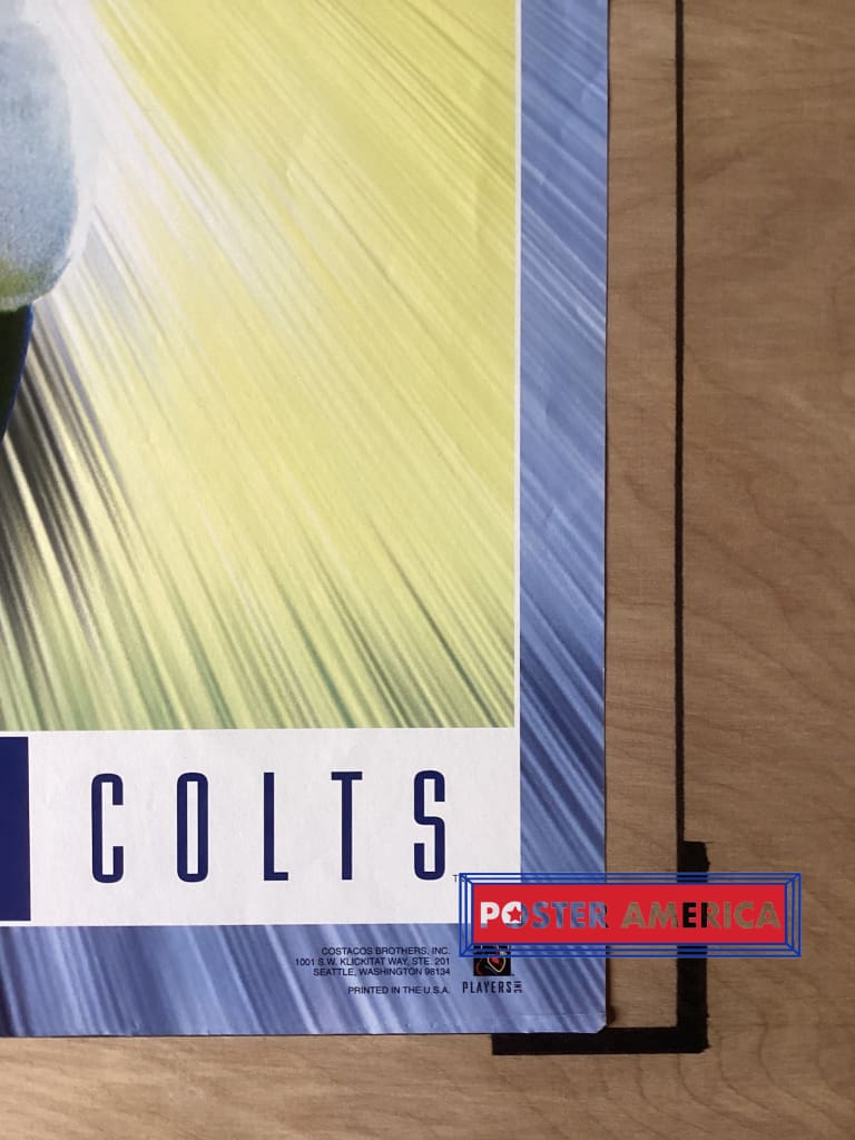 Load image into Gallery viewer, Marshall Faulk Indianapolis Colts Vintage 1995 Nfl Poster 23 X 35 Vintage Poster
