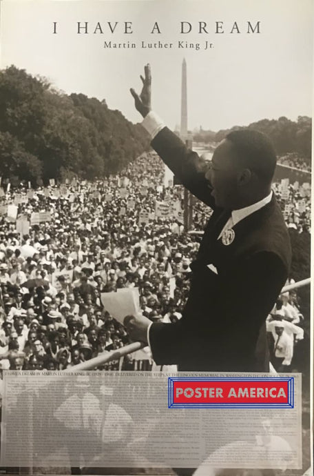 Martin Luther King Jr I Have A Dream Speech Poster 24 X 36 Vintage Poster