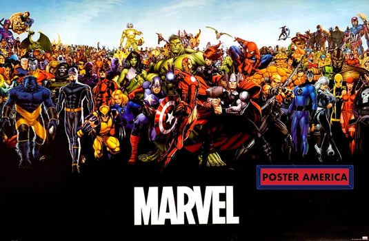 Marvel Full Character Comics Poster 22 X 34