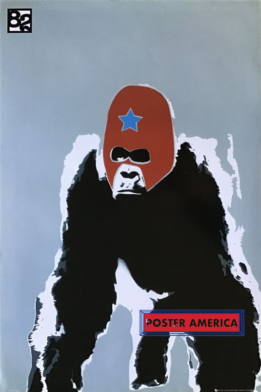 Masked Gorilla Graffiti Style Art Poster 24 X 36