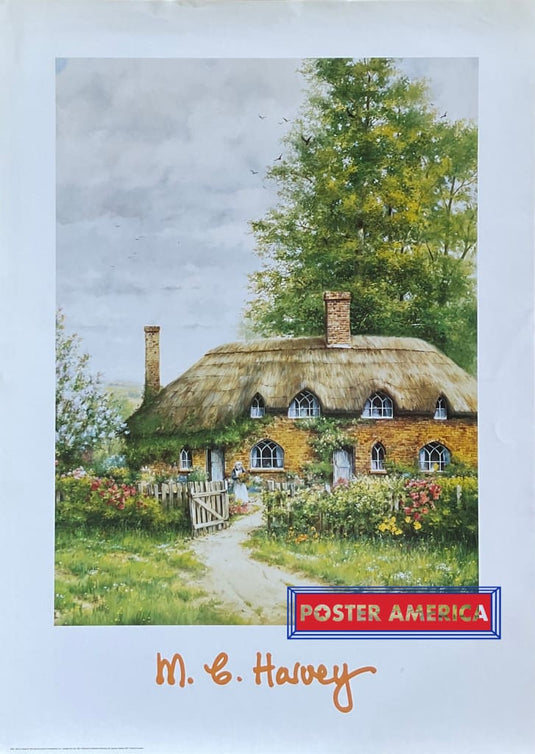 Maurice Harve Broom Cottage Vintage 1997 Uk Import Art Print 20 X 28 Posters Prints & Visual Artwork