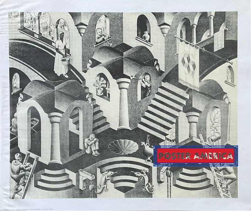Load image into Gallery viewer, Mc Escher Hol En Bol Vintage Art Poster 20.5 X 24.5
