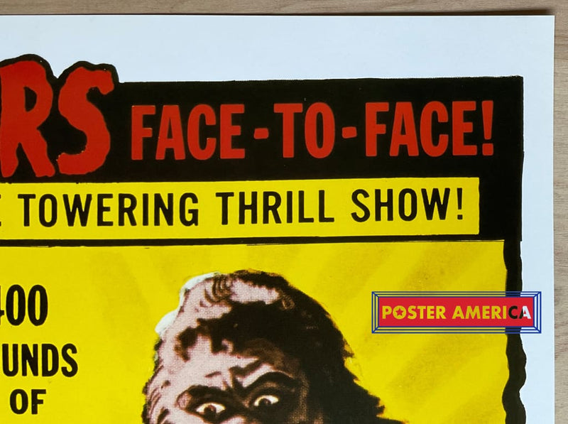 Load image into Gallery viewer, Meet The Monsters Vintage Uk Import Movie Promo Poster 23.5 X 35
