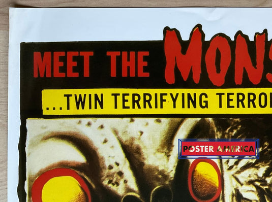 Meet The Monsters Vintage Uk Import Movie Promo Poster 23.5 X 35
