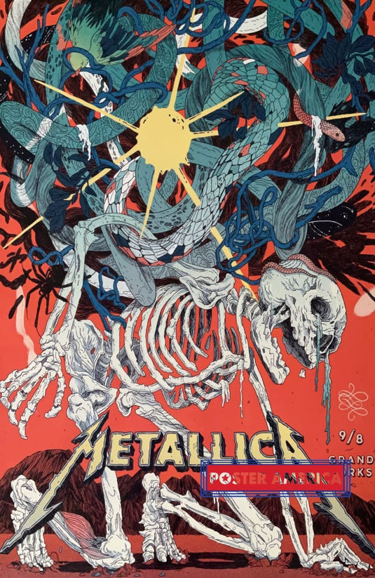 Metallica Grand Forks Concert Reproduction Poster 24 X 36