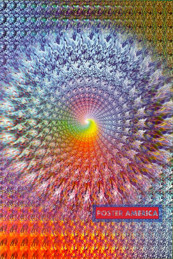 Load image into Gallery viewer, Metamorphosis Vintage Psychedelic Art Poster 23.5 X 35

