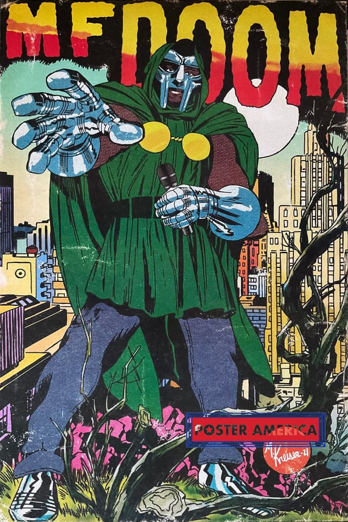 MF Doom Rapper Artwork Poster 24 x 36 – PosterAmerica