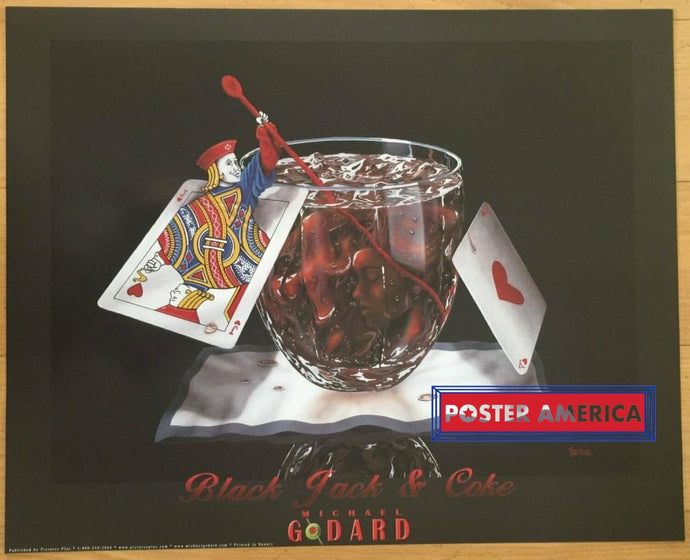 Michael Godard Black Jack And Coke Poster 24 X 30