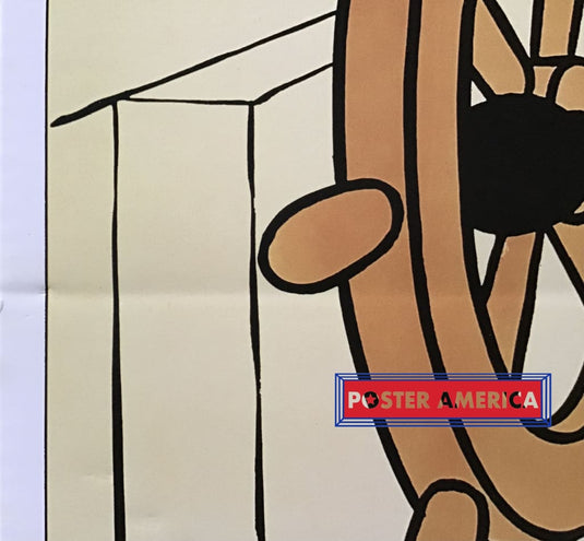 Mickey Mouse In Steamboat Willie Rare Disney Poster 16 X 24