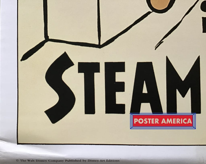 Load image into Gallery viewer, Mickey Mouse In Steamboat Willie Rare Disney Poster 16 X 24
