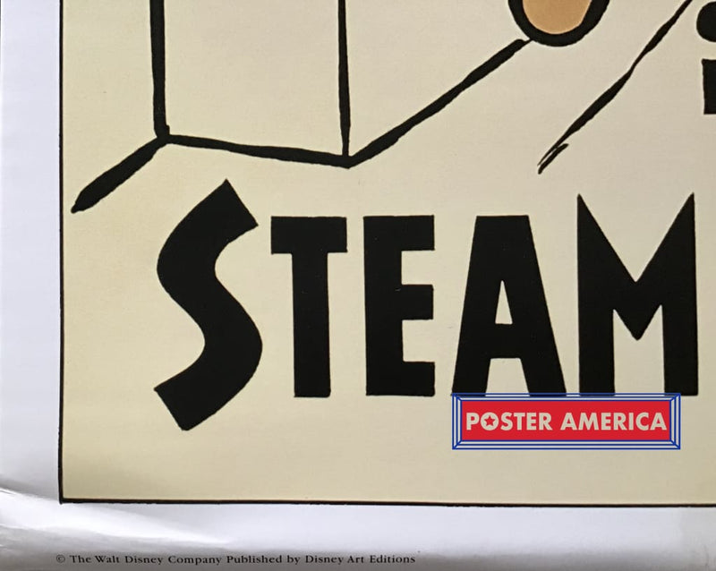 Load image into Gallery viewer, Mickey Mouse In Steamboat Willie Rare Disney Poster 16 X 24
