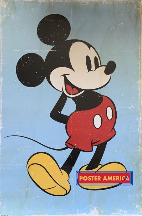 Mickey Mouse Vintage Style Poster 24 X 36