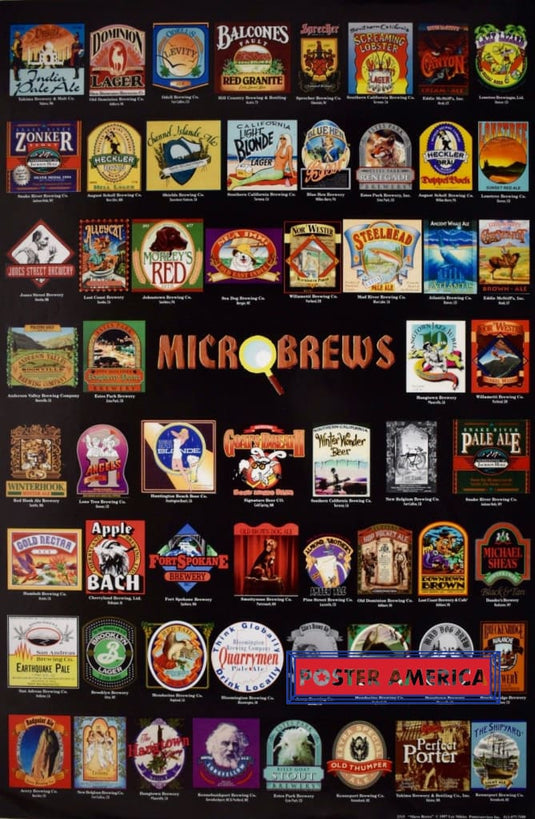 Micro Brewery Beer Collage Poster 23 X 35