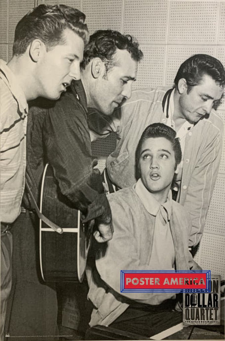 Million Dollar Quartet Elvis Presley Johnny Cash Poster 24 X 36