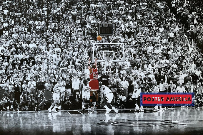 MJ Sinks His Last Shot NBA Finals 1998 Poster Poster