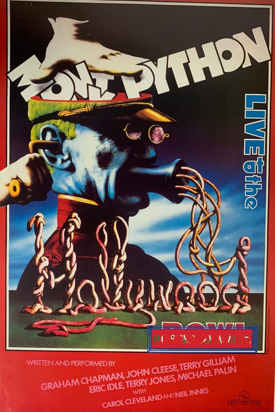 Monty Python Live At The Bowl Poster 23.5 X 35.5 Vintage Poster