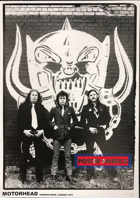 Motorhead London 1979 Black & White Reproduction Poster 23.5 X 33