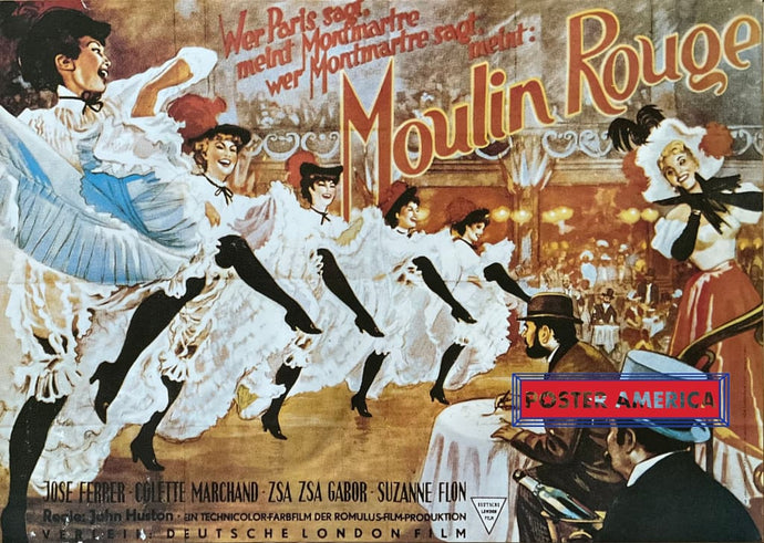 Moulin Rouge (1952) Movie Poster 22.5 x 32 Vintage Poster