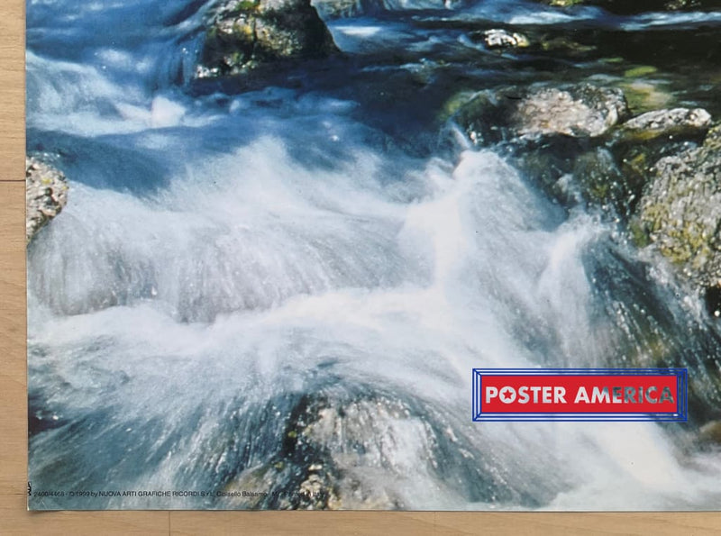 Load image into Gallery viewer, Mountain Stream Vintage 1999 Italian Import Poster 24 X 34.5
