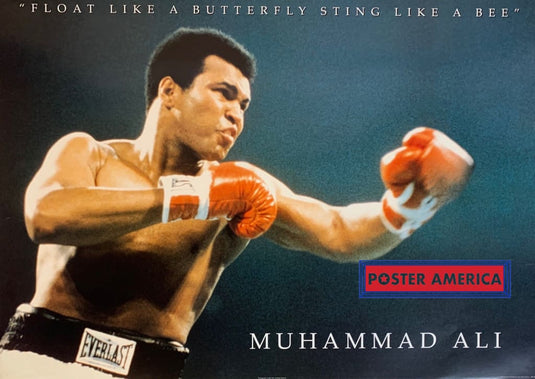 Muhammad Ali Float Like A Butterfly 1998 Vintage Boxing Poster 24 X 34