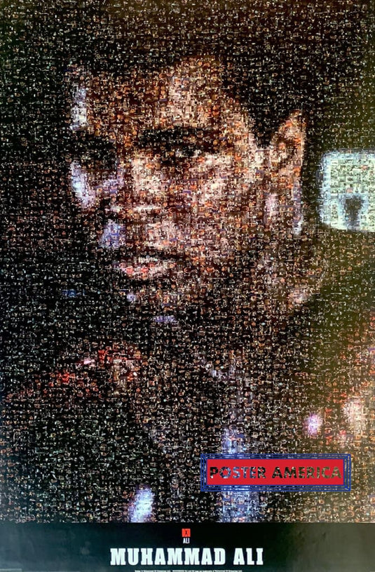Muhammad Ali Photomosaic Boxing Poster 24 X 36
