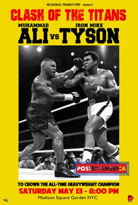 Muhammad Ali Vs Mike Tyson Poster 24 X 36