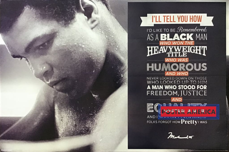 Load image into Gallery viewer, Muhammed Ali Inspirational Quote Poster 24 X 36
