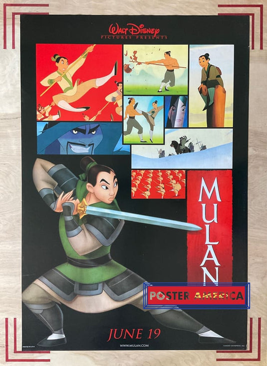Mulan Original Double Sided One Sheet Advance Poster 27 X 40 One-Sheet