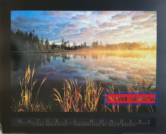 Natures Wonders Cloud Reflection 24 X 30 Poster Fine Art Print