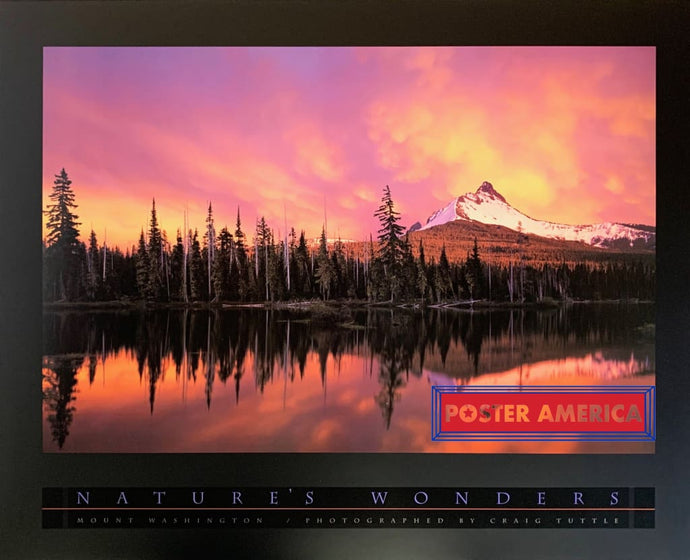 Natures Wonders Rare Craig Tuttle Mount Washington Poster 24 X 30 Vintage Poster