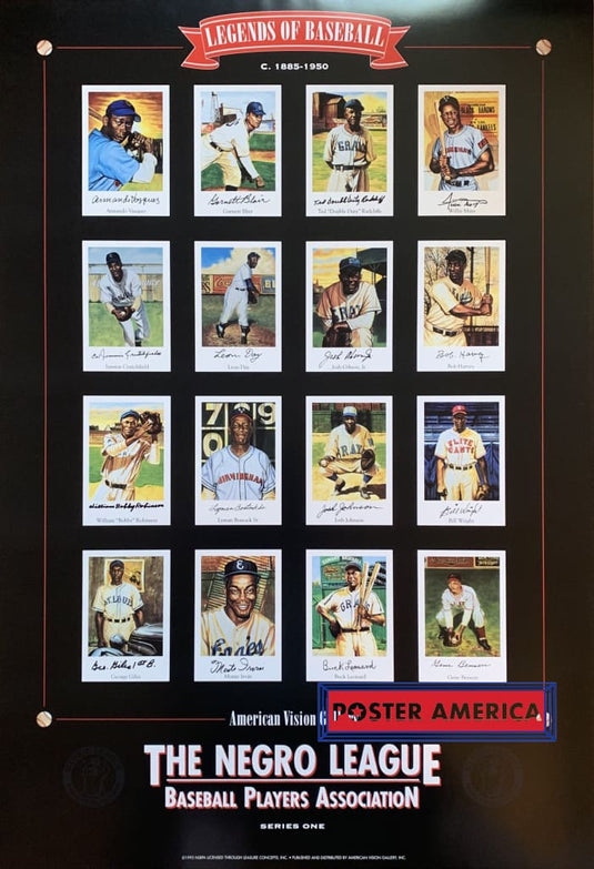 Negro League Legends Poster 24 X 35