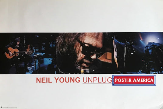 Neil Young Unplugged 1993 Original Promo Poster 24 X 36 Vintage Poster