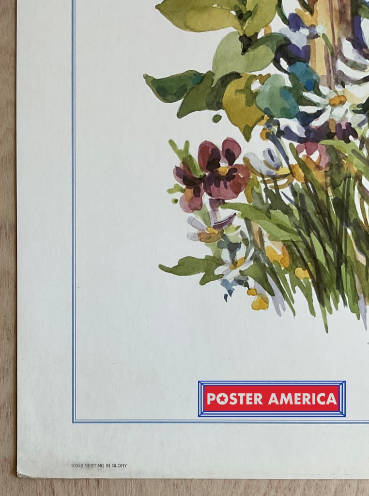 Load image into Gallery viewer, Nesting In Glory Vintage Art Slim Print 12 X 36
