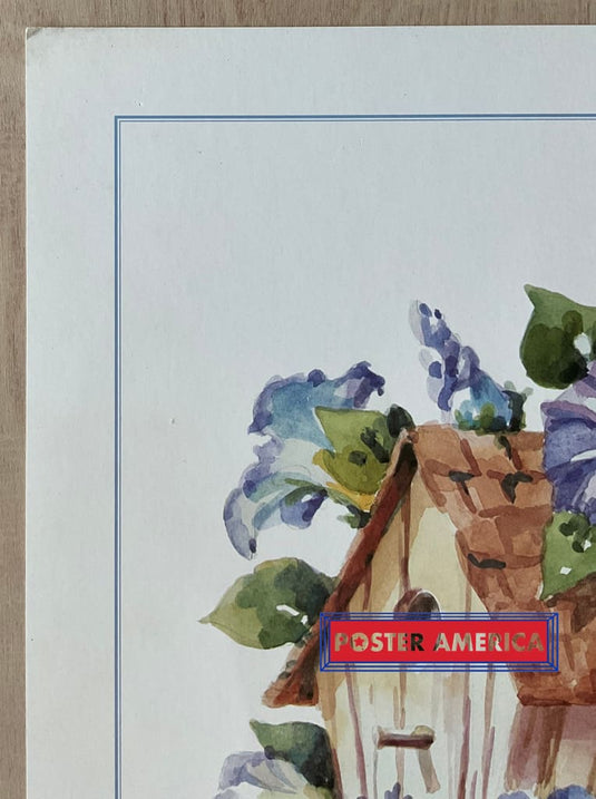 Nesting In Glory Vintage Art Slim Print 12 X 36