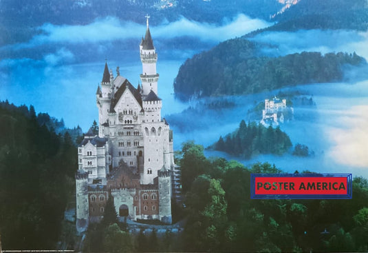 Neuschwanstein Castle Germany Vintage 1995 24 X 35 Horizontal Poster
