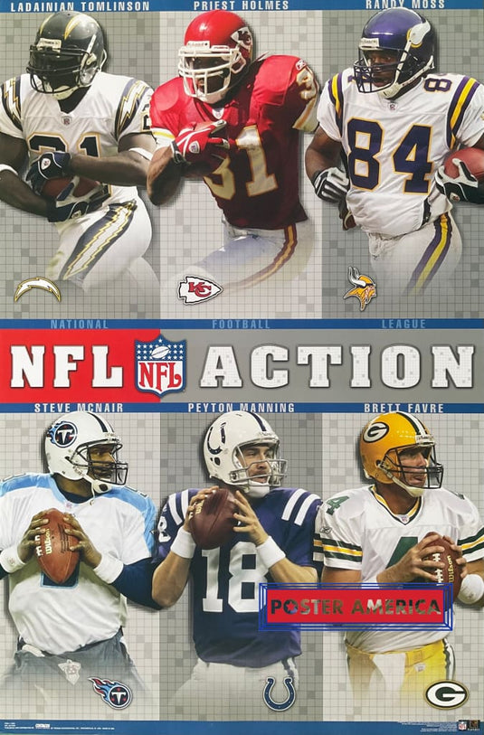 Nfl Action 2004 Premier Players Poster 22 X 34
