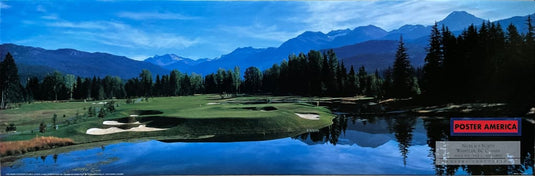 Nicklaus North Whistler Bc Canada Vintage Golf Slim Print 12 X 36