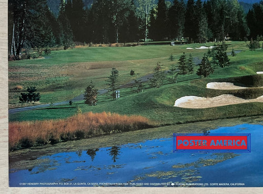 Nicklaus North Whistler Bc Canada Vintage Golf Slim Print 12 X 36