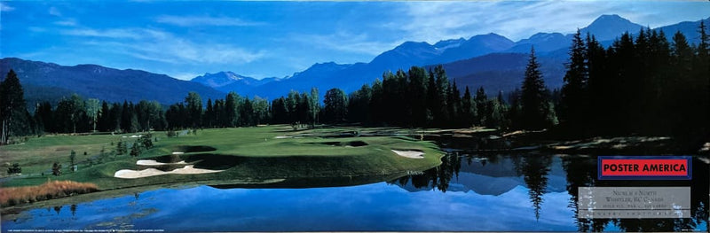 Load image into Gallery viewer, Nicklaus North Whistler Bc Canada Vintage Golf Slim Print 12 X 36
