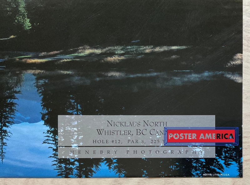 Load image into Gallery viewer, Nicklaus North Whistler Bc Canada Vintage Golf Slim Print 12 X 36
