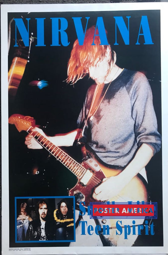 Nirvana Kurt Cobain Smells Like Teen Spirit Poster 24 X 36