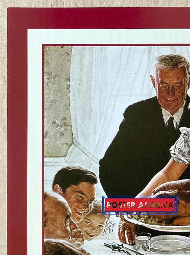 Load image into Gallery viewer, Norman Rockwell Freedom From Want Vintage Art Slim Print 12 X 36
