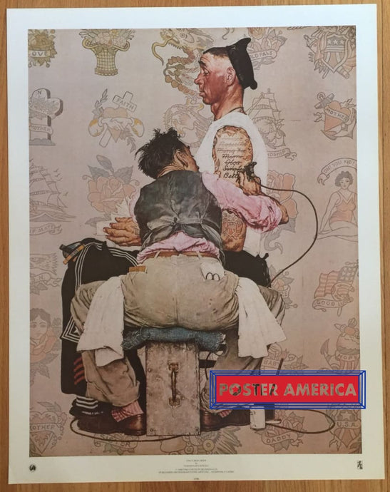 Norman Rockwell Only Skin Deep Out Of Print Poster 22 X 28