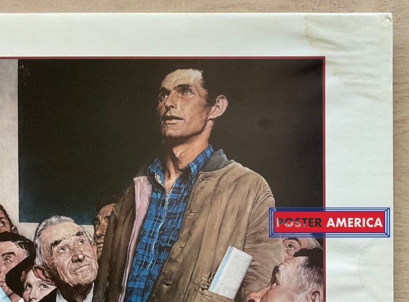 Load image into Gallery viewer, Norman Rockwell The Four Freedoms Vintage Art Slim Print 12 X 36
