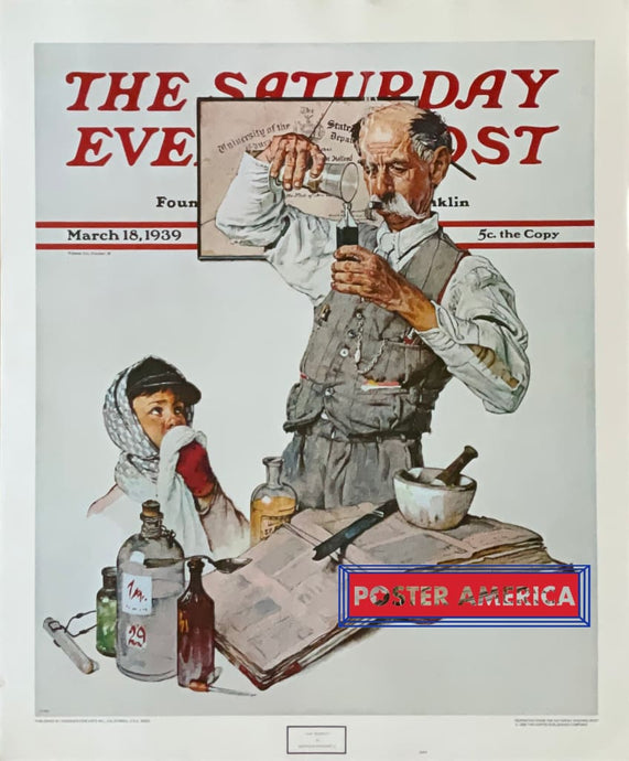 Norman Rockwell The Remedy Vintage Art Print 22.5 X 27 Posters Prints & Visual Artwork