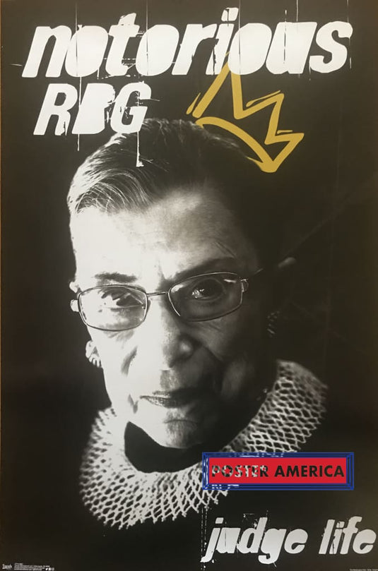 Notorious Rbg Judge Life Poster 24 X 36 Ruth Bader Ginsburg