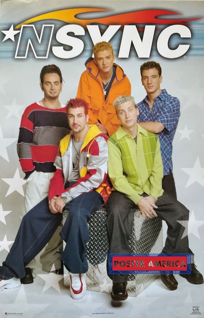 NSync American Boy Band Vintage 1999 Group Shot Poster 22.5 x 34.5 ...