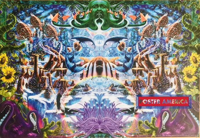 Octopus Garden 2002 Illustrated Art Poster 24 X 35