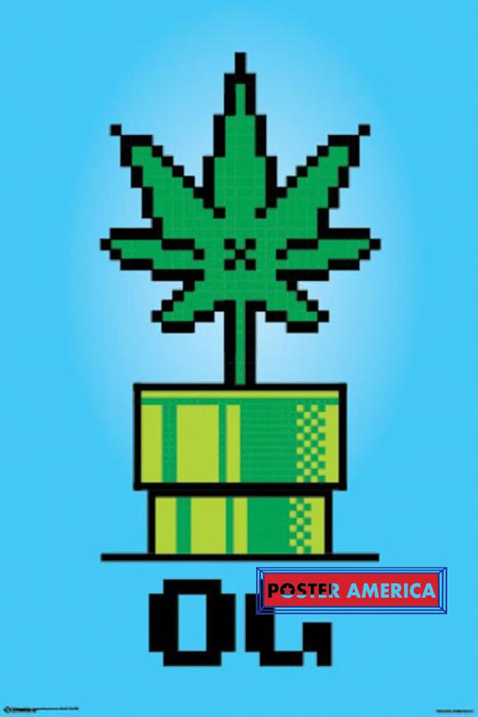 Og Marijuana Leaf Poster 24 X 36
