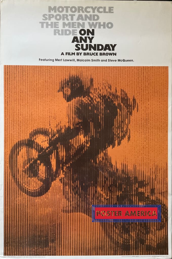 Load image into Gallery viewer, On Any Sunday Motorcycle Movie Film By Bruce Brown 24 X 36 Poster
